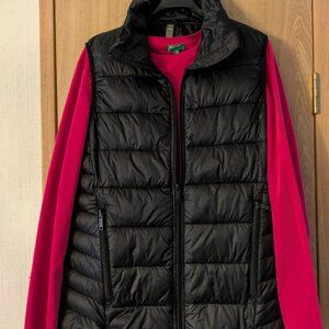 HYBA Women’s Black Puffer Vest – Size XL – New Without Tags